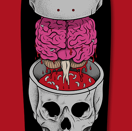 The Brain thubmnail Skateboard Art for BUSH Boards